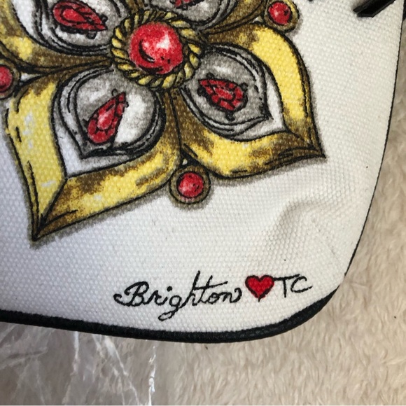 NEW Brighton Love Glitter & Glow Pouch Canvas printed Cross Body  Bag - Picture 8 of 16